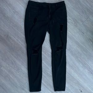 Black Ripped Skinny Jeans
